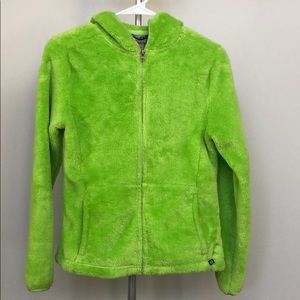 C9 by Champion Fluffy Fleece Green Zip Up Jacket Sz XS